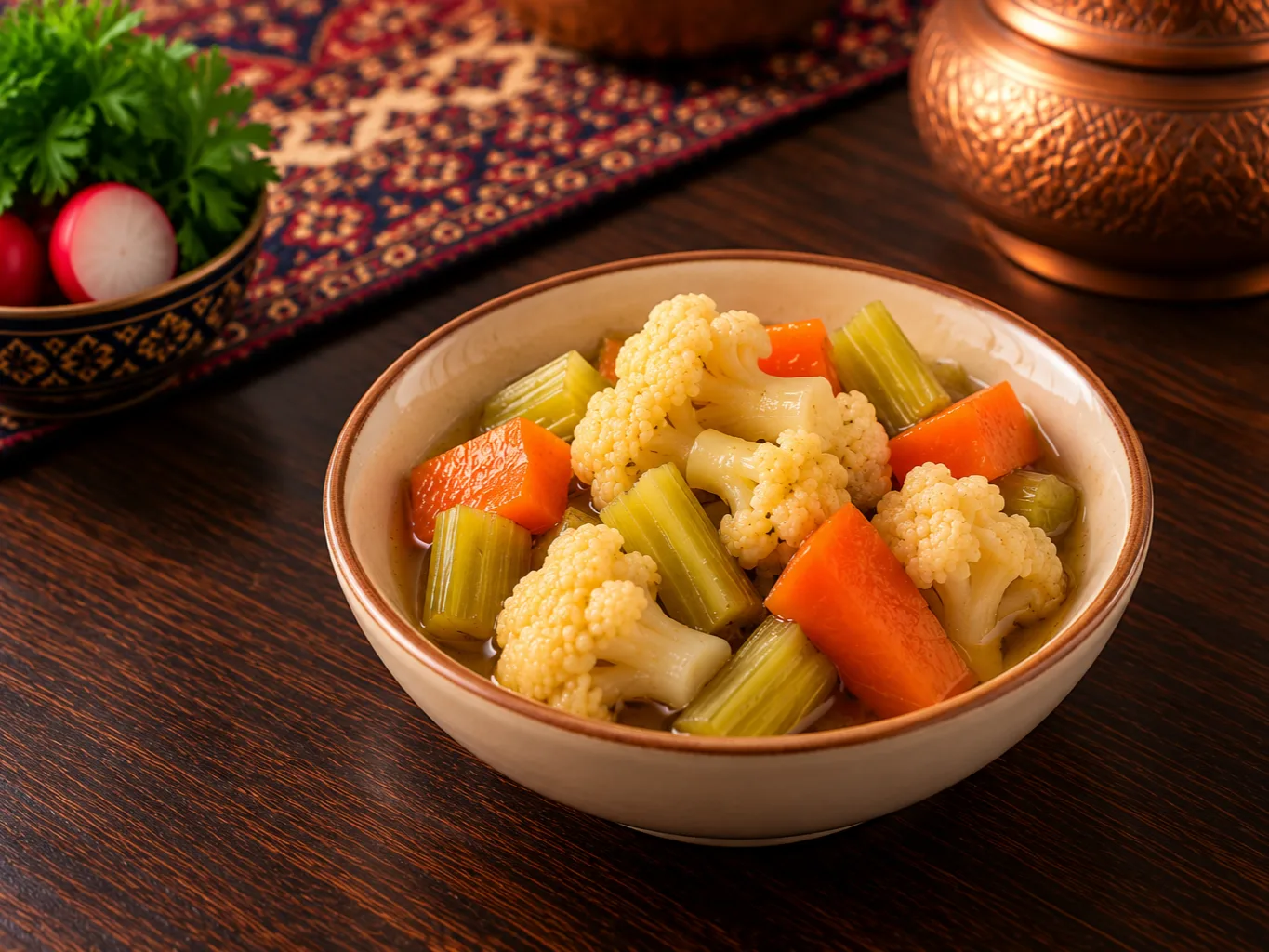 Torshi Gol Kalam (Pickled Cauliflower)